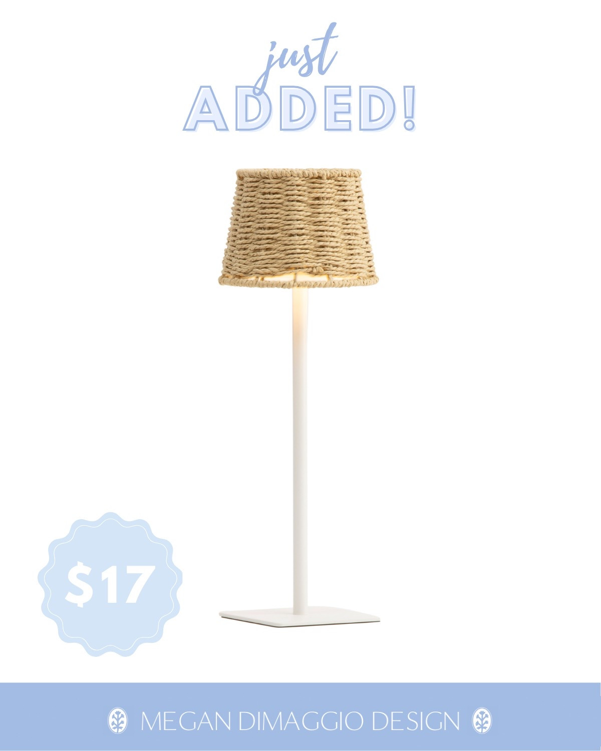 LOVE this new white rechargeable table lamp and this woven shade!! 😍🙌🏻 Such a good Serena & Lily look for less and I can’t believe it’s only $17!! 🤯☀️ Perfect for those warm patio nights! ✨

#LTKFindsUnder50 #LTKHome #LTKSeasonal