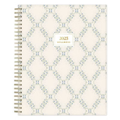 The Everygirl Wellness Planner January - December 2025 8"x10" Monthly Wirebound Chantria Trellis | Target