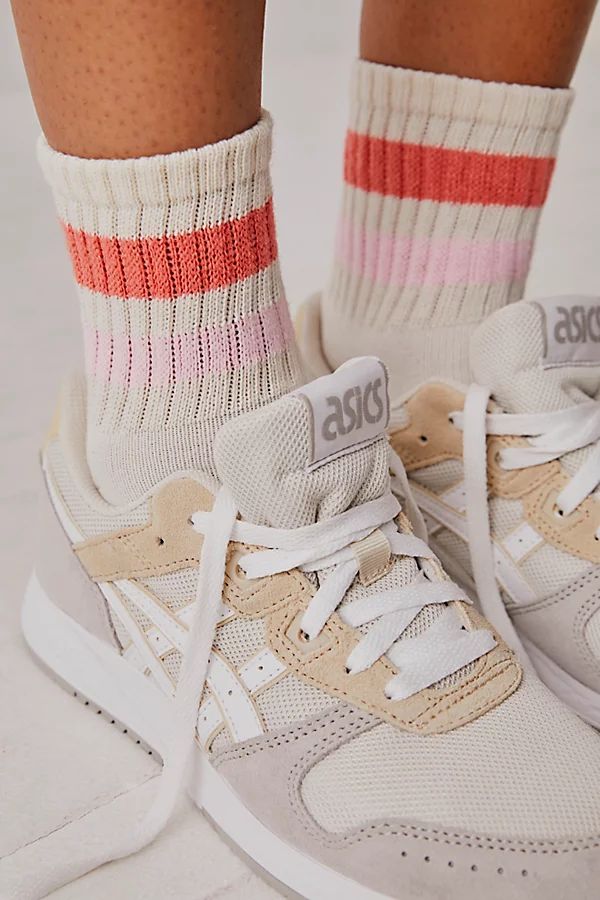 Retro Shortie Crew Socks by American Trench at Free People, Coral / Pink, One Size | Free People (Global - UK&FR Excluded)