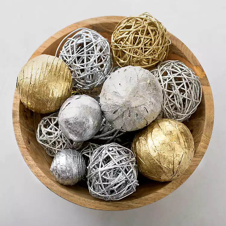 Metallic 16-pc. Mixed Orb Filler | Kirkland's Home