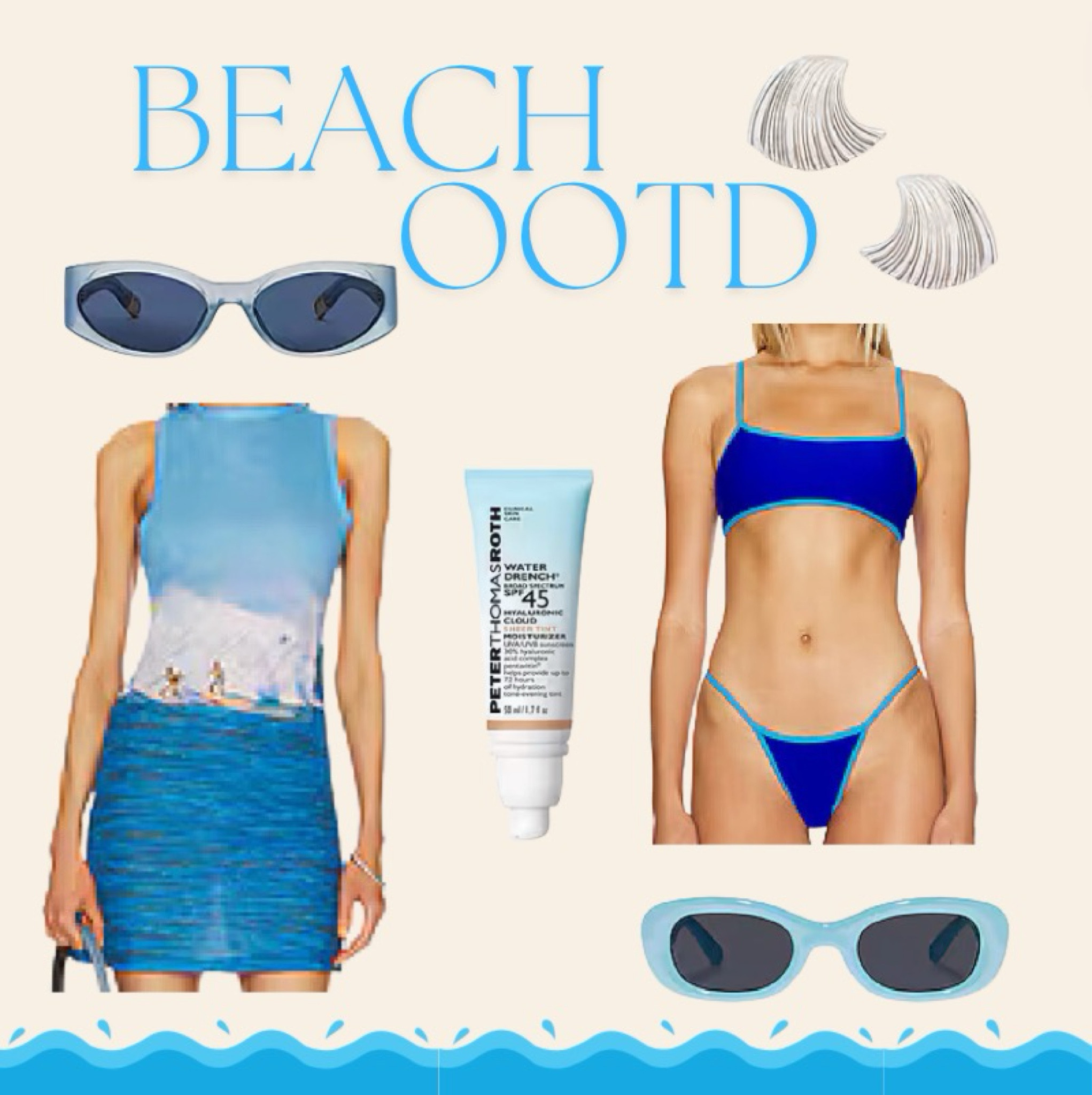 Beach  ootd 🐚

#revolve #beach #summer #summerootd #summerstyle #travel #travelootd #beachvacation #airportstyle 

#LTKSeasonal #LTKStyleTip #LTKTravel