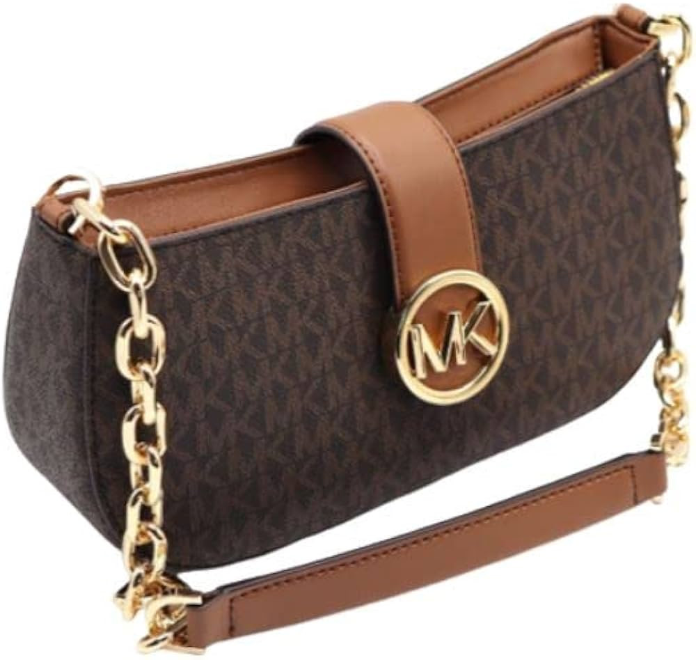 Michael Kors Carmen XS Leather Pouchette Shoulder Bag | Amazon (US)
