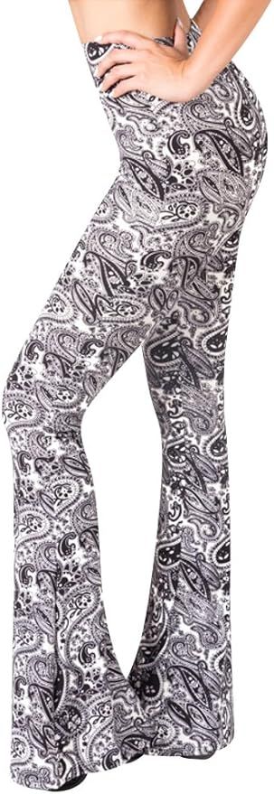 SATINA Palazzo Pants for Women - Buttery Soft High Waisted Flare Pants - Leggings Available in 16... | Amazon (US)