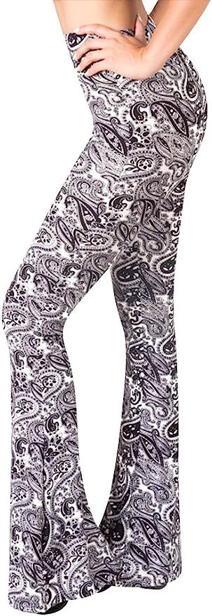 SATINA Palazzo Pants for Women - Buttery Soft High Waisted Flare Pants - Leggings Available in 16... | Amazon (US)