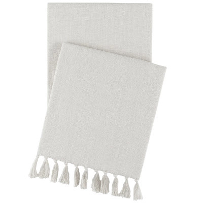 Evelyn Linen Plaster Throw | Annie Selke
