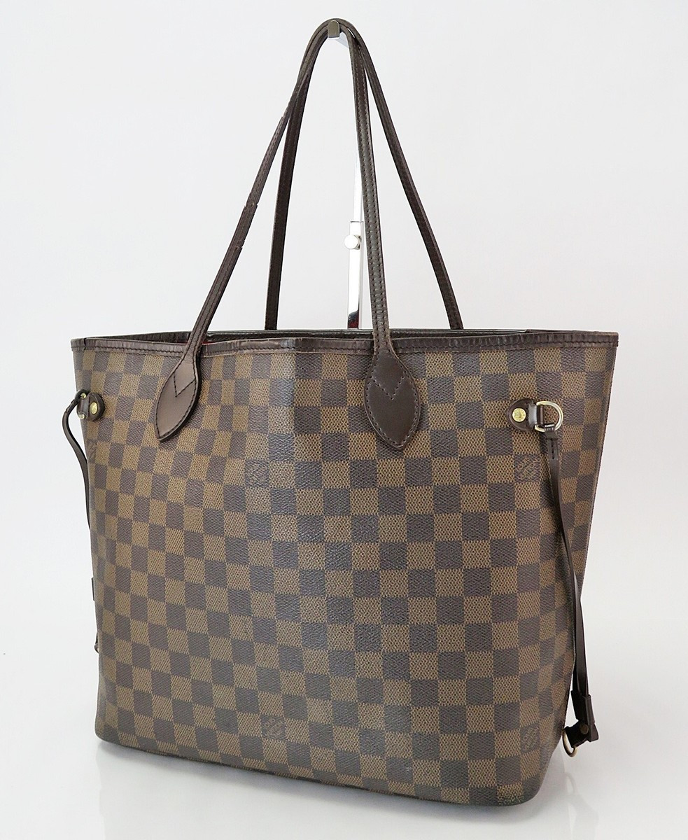 Authentic LOUIS VUITTON Neverfull MM Damier Ebene Tote Bag Purse #60335  | eBay | eBay US