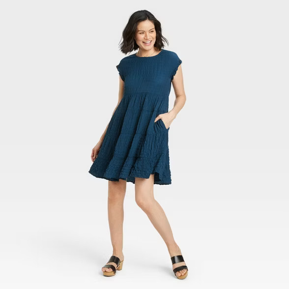 Women's Short Sleeve Babydoll Tiered Dress - Knox Rose™ | Target