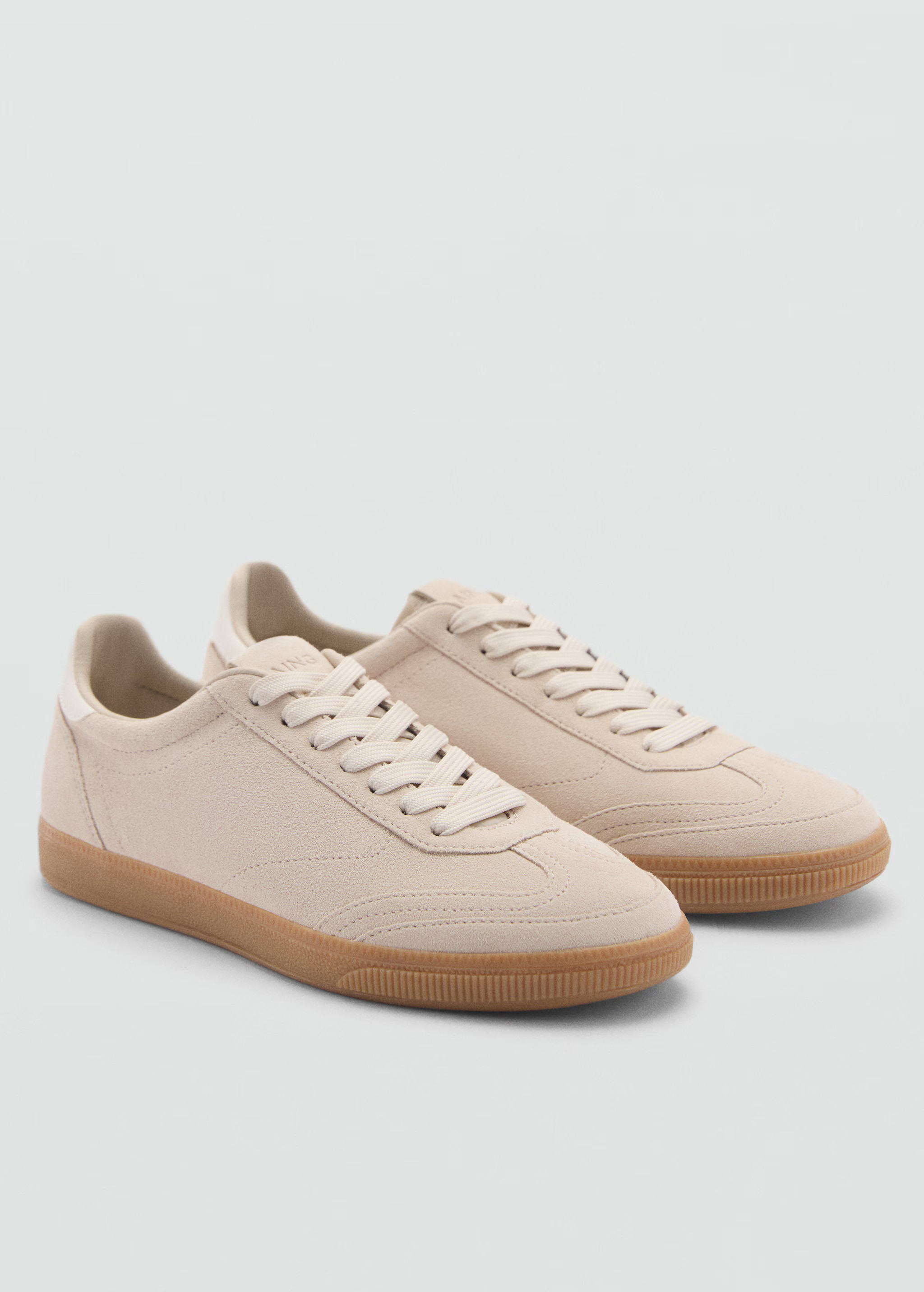 Canvas leather sneakers | Mango (US/MX/AU)
