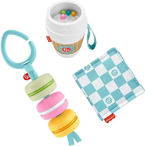 Fisher-Price Bakery Treats Gift Set, 3 Food-Themed Infant Toys & Teether for Babies Ages 3 Months... | Amazon (US)
