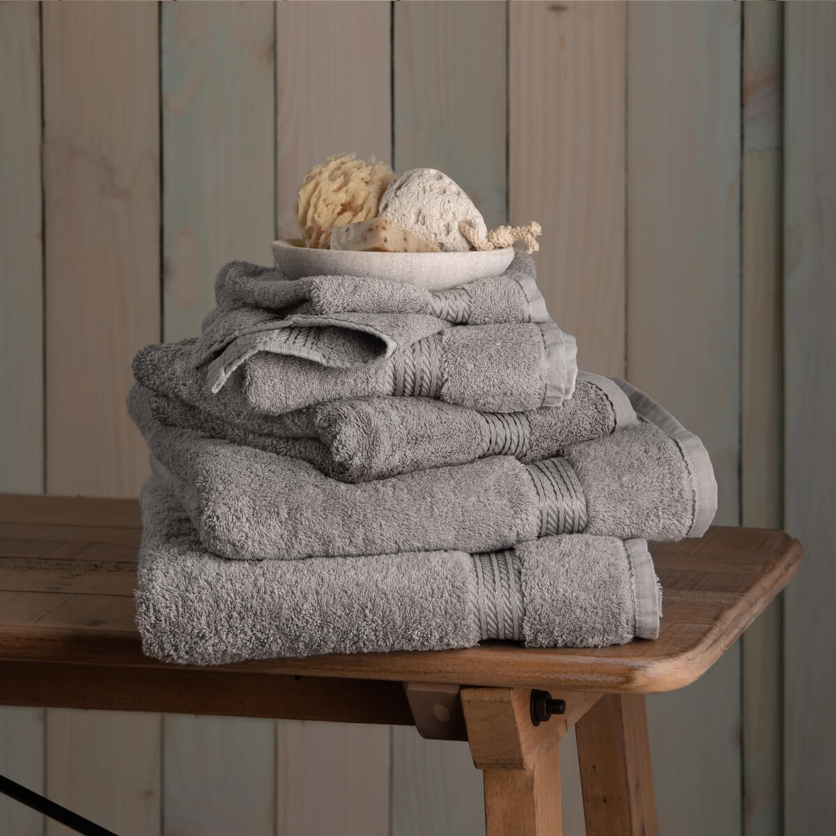 Egyptian Cotton 6 Piece Luxury Bath Towel Set | Hampton and Astley