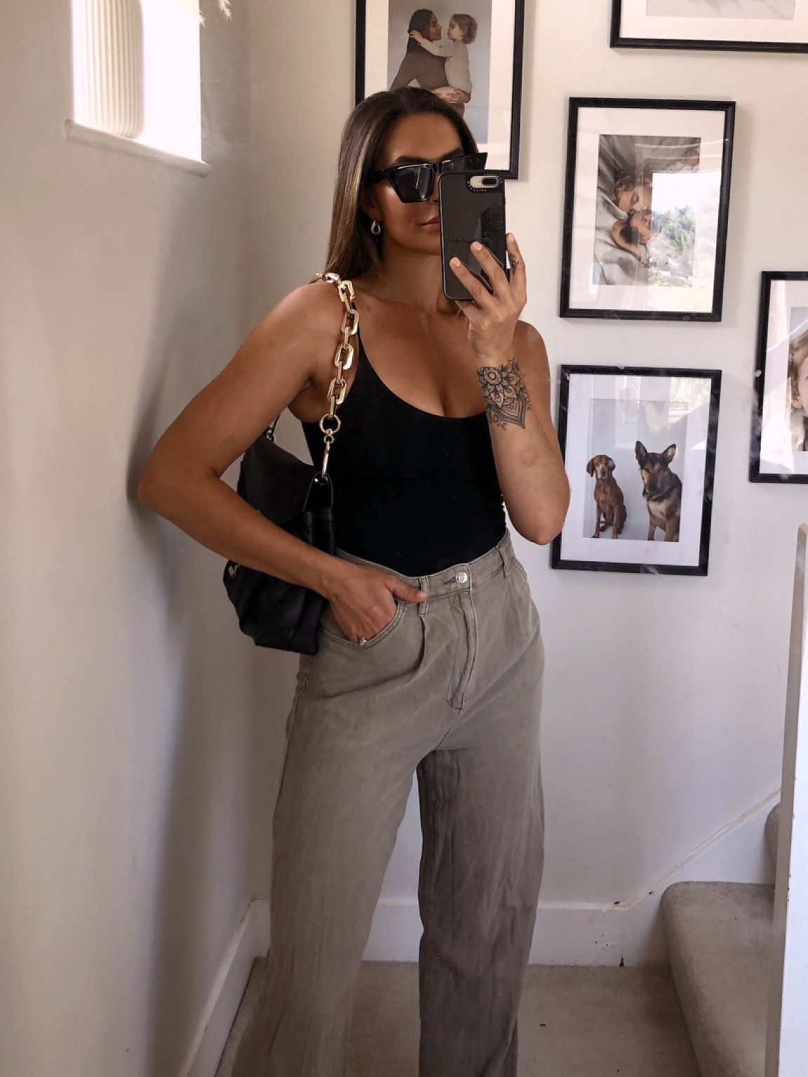 Super simple OOTD - linked similar trousers that I would also wear with this outfit as these are old asos 🫶🏼 also my bodysuit is just primark so linked similar 

#LTKeurope #LTKstyletip #LTKcurves