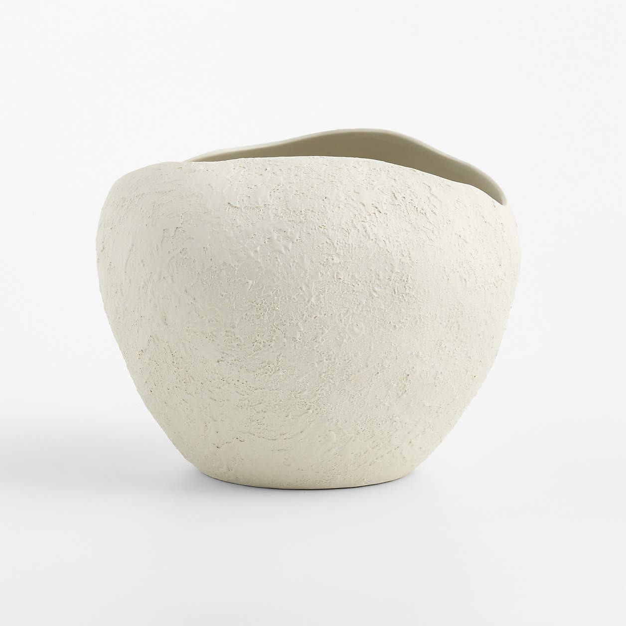 Ithaca Small White Vase 10" | Crate & Barrel | Crate & Barrel