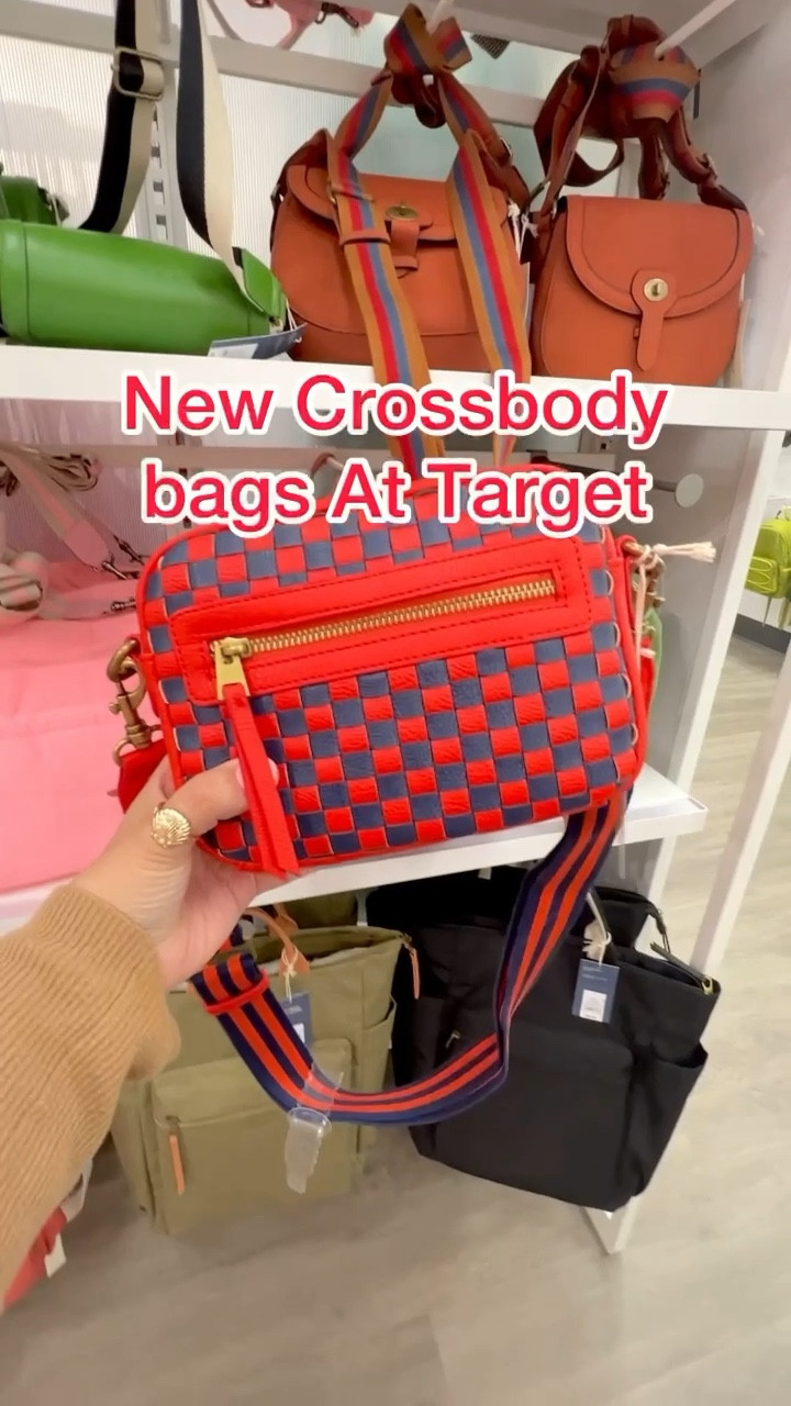 Red crossbody bag target hot sale