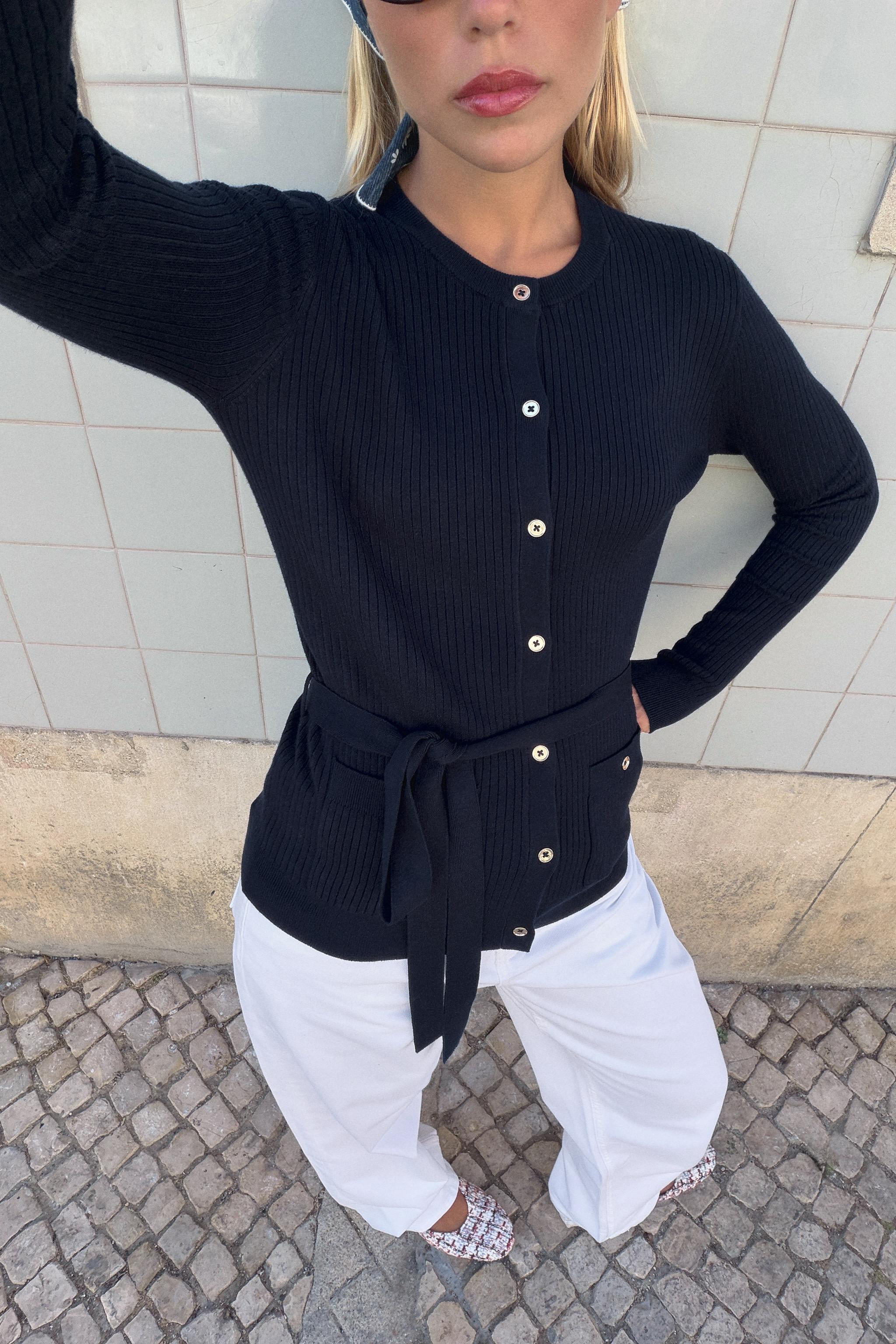 STRICKJACKE MIT GÜRTEL | Zara DE