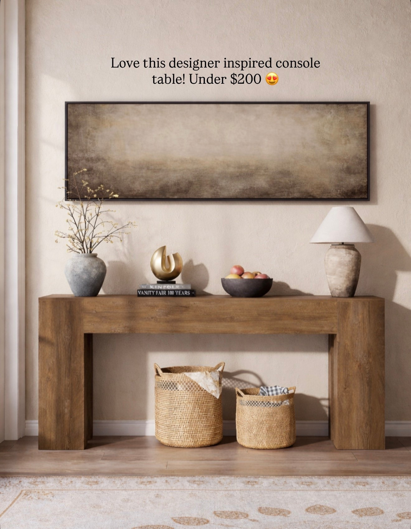 This console table is so pretty and such a good price! Designer style for less  

#LTKHome #LTKSaleAlert