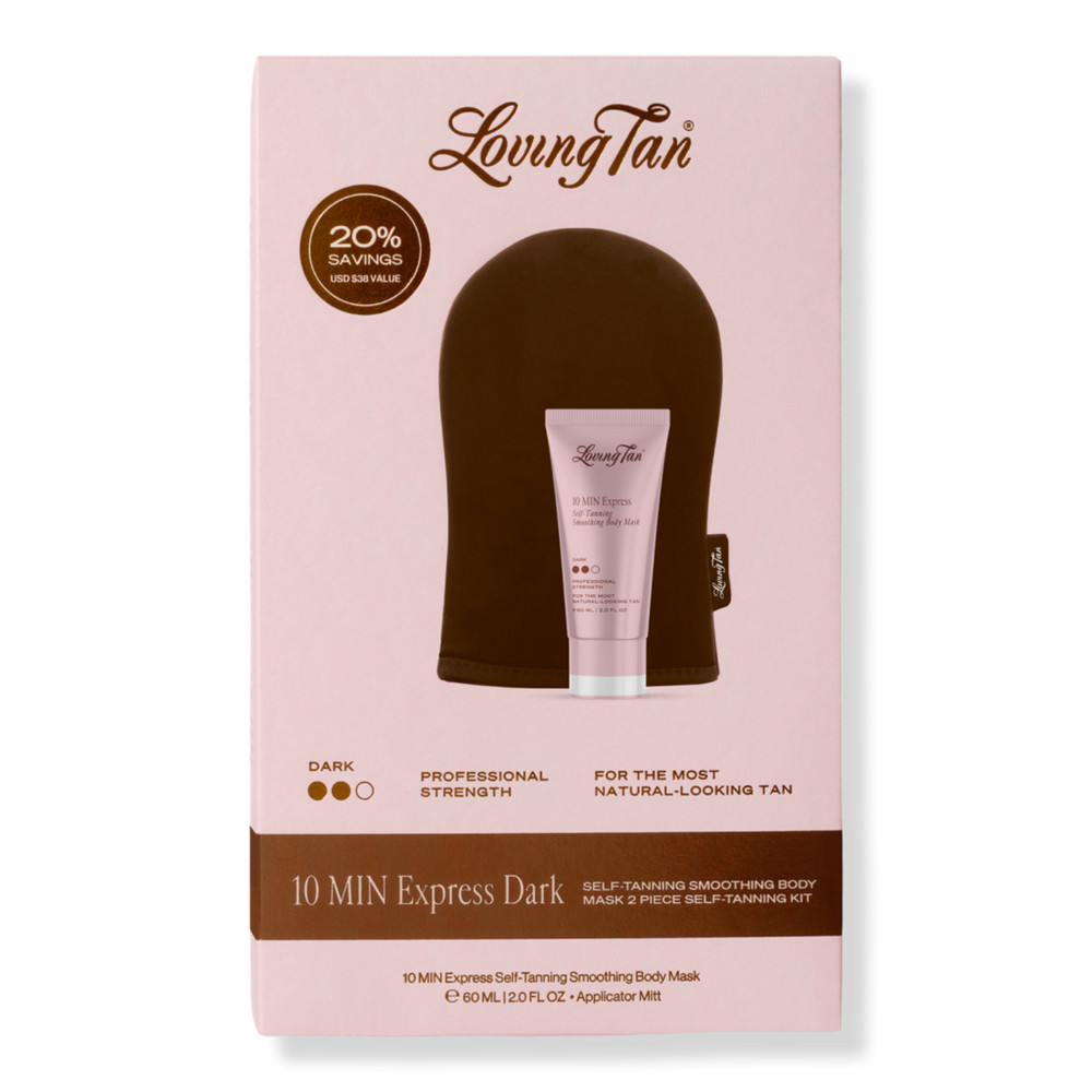Loving Tan 10 MIN Express Dark Self-Tanning Smoothing Body Mask 2 Piece Kit | Ulta