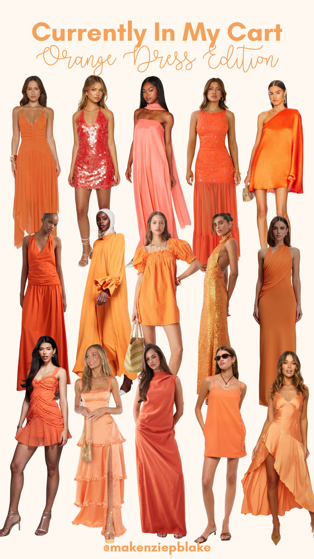 currently in my cart 🧡 orange dress edition

rounding up all my favorite orange dresses right now — such a fun color for summer vacations, beach dinners, weddings, and warm-weather events.

mix of minis, midis, and maxis at different price points ✨ all linked here!

#orangedress #summerdressinspo #vacationoutfits #weddingguestdress #colorfulstyle #ltkfinds #currentlyinmycart 🧡 

 #LTKFestival #LTKSeasonal #LTKWedding