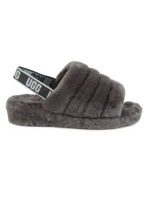 UGG Fluff Yeah Shearling Slingback Slippers on SALE | Saks OFF 5TH | Saks Fifth Avenue OFF 5TH