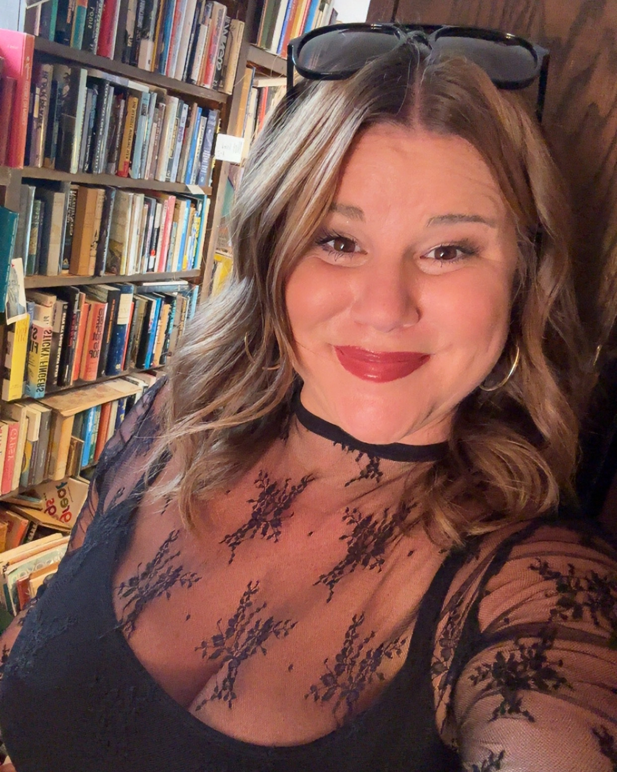 Sexy and sheer! Love this top! Perfect overlay to a black tank! 🖤

#LTKMidsize #LTKootd