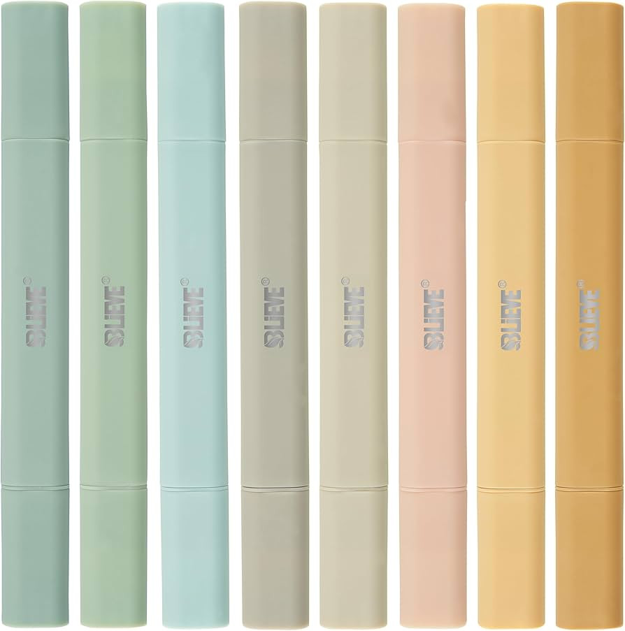 BLIEVE- Aesthetic Bible Highlighters No Bleed Through Assorted Colors, Cute Highlighter Dual Tip ... | Amazon (US)