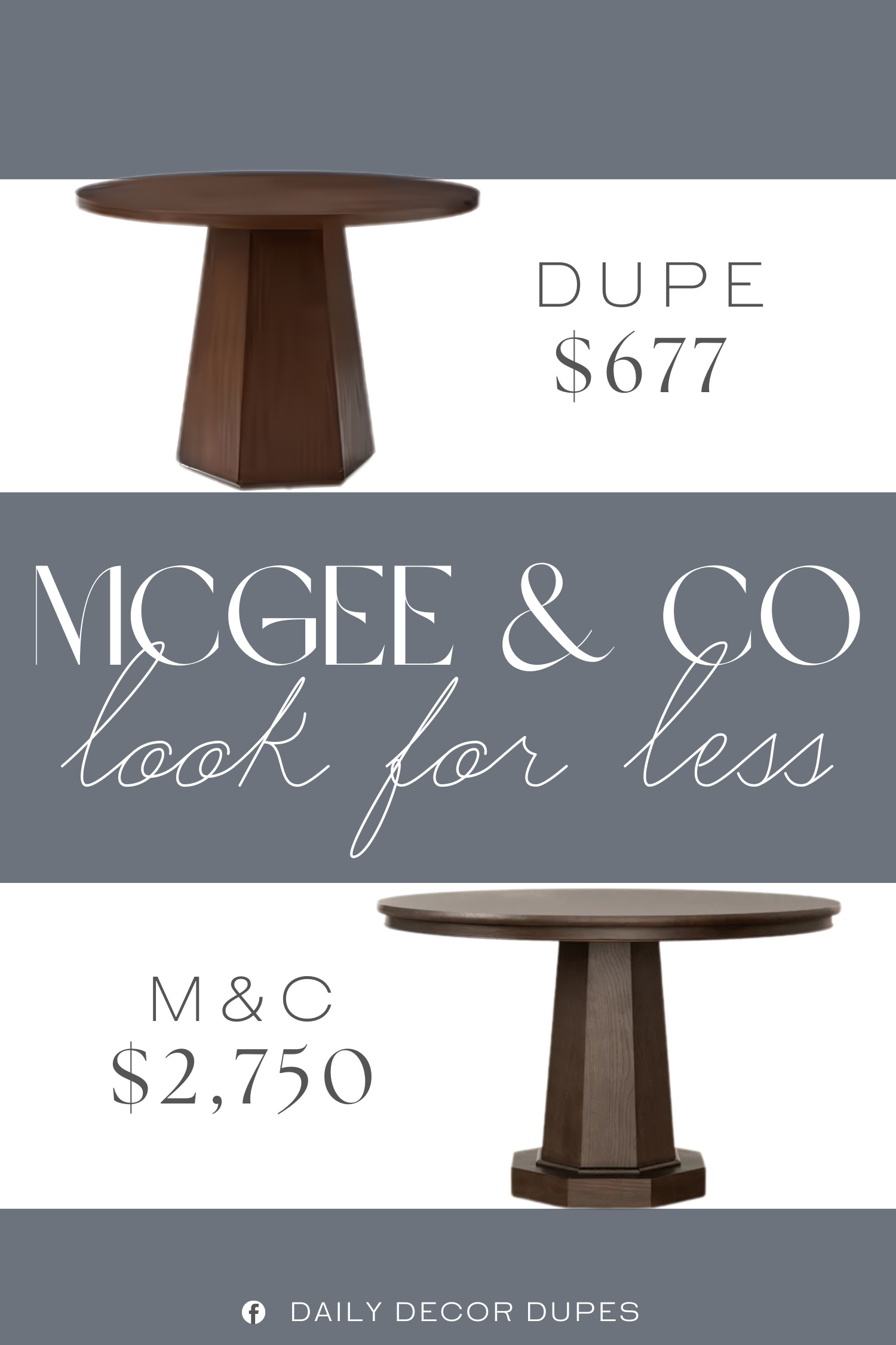 Inspired by McGee & Co Dining Table. Modern Round Dining Table. Mid-Century Modern Dining Table. Contemporary Hexagonal Dining Table. Round Wood Dining Table. Wood Pedestal Base. Kitchen Dining Table. Solid Wood Dining Table. Statement Dining Table. 

Home more affordable option find copy cat similar look for less budget friendly affordable cheap cheaper beautiful pretty. Clearance sale coupon code discount code promo code luxury lookalike look a like Inspo inspiration inspired by idea ideas Love like these? I share multiple every day in my FB group.
#mcgeeandcoinspired #diningtable #rounddiningtable #midcenturymodern #pedestaltable #woodfurniture #furniturefinds #diningroominspo 

 #LTKHome