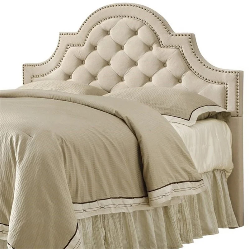 Kingfisher Lane Tufted Full Queen Headboard in Beige | Walmart (US)