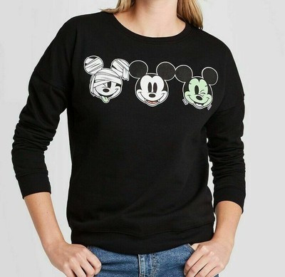 Disney Mickey Monster Sweatshirt Women's Size XS Black Halloween NWT 191905880566 | eBay | eBay US