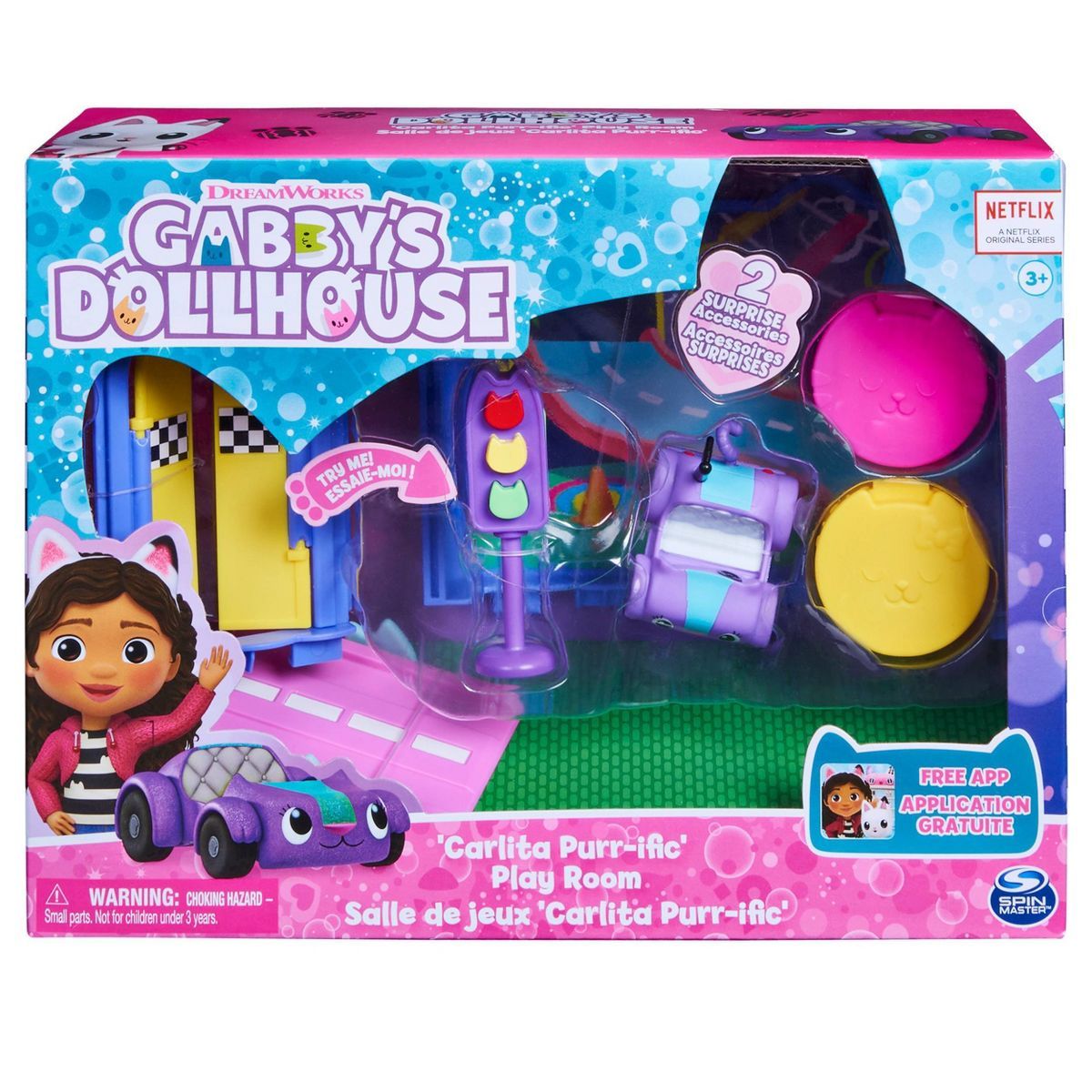 Gabby's Dollhouse Carlita Purr-ific Play Room with Carlita Toy Car | Target