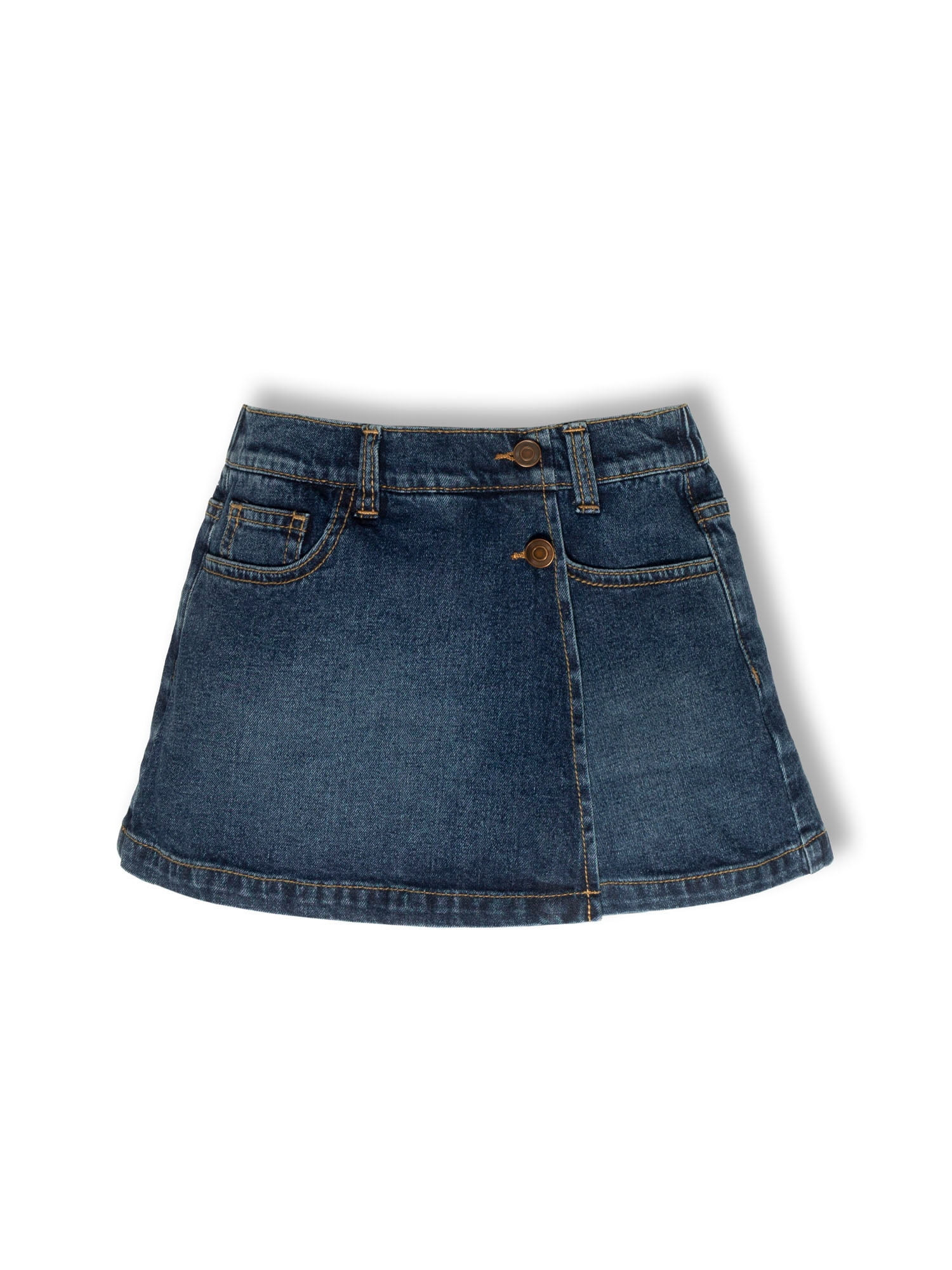 Wonder Nation Girls Denim Skort, Sizes 4-18 & Plus | Walmart (US)