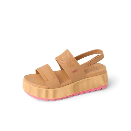 Reef Water Vista Higher Women's Platform Sandals Natural/hot Pink - 11 Medium | Amazon (US)