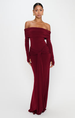 Vanessa Maxi Dress, in Cabernet Red, Size: Medium | Show Me Your Mumu | Show Me Your Mumu