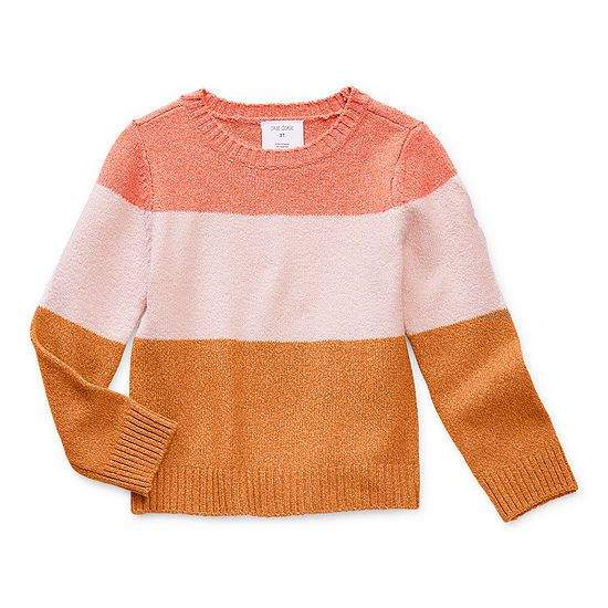 Okie Dokie Toddler Girls Round Neck Long Sleeve Pullover Sweater | JCPenney