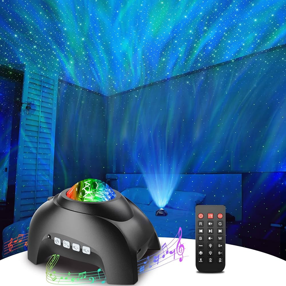 Amazon.com: Rossetta Star Projector, Galaxy Projector for Bedroom, Bluetooth Speaker and White No... | Amazon (US)