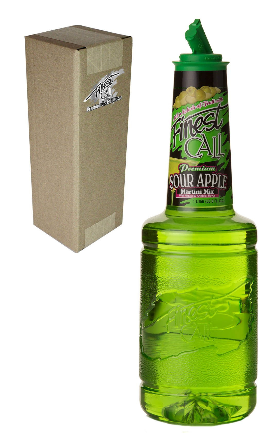Finest Call Premium Sour Apple Martini Drink Mix, 1 Liter Bottle (33.8 Fl Oz), Individually Boxed | Amazon (US)