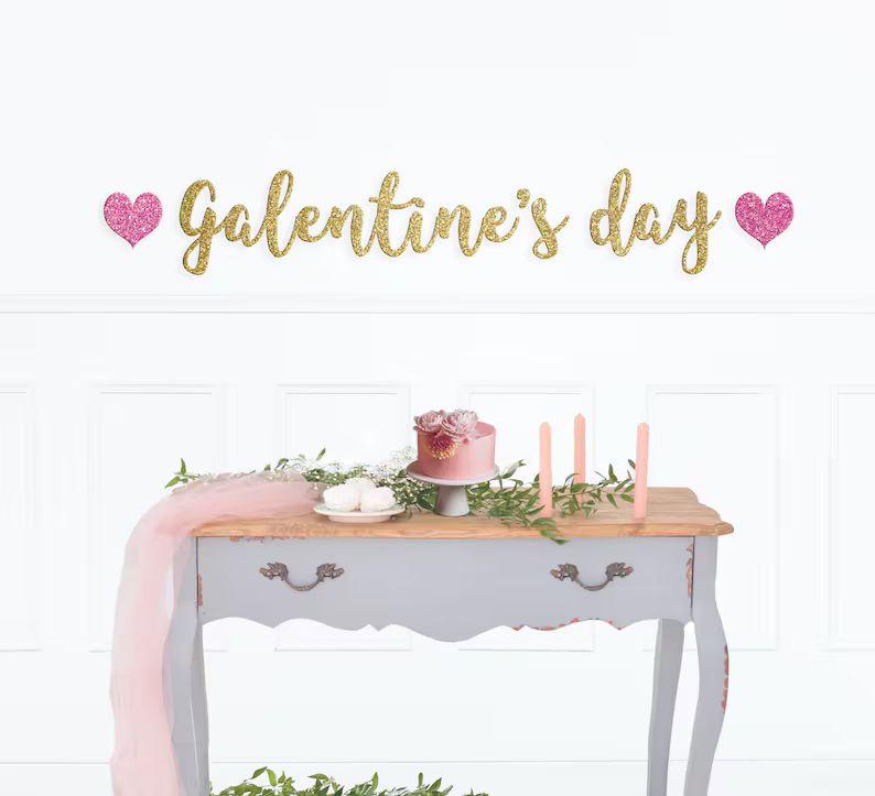 Galentines Day Banner Galentines Day Decorations Valentines | Etsy | Etsy (US)