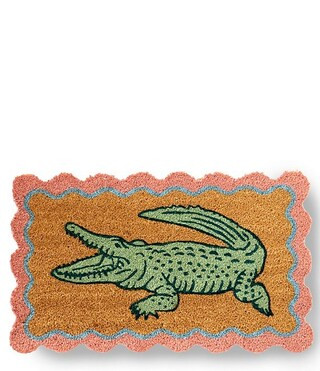 Summer Shop Collection Alligator Scallop Edge Door Mat | Dillard's