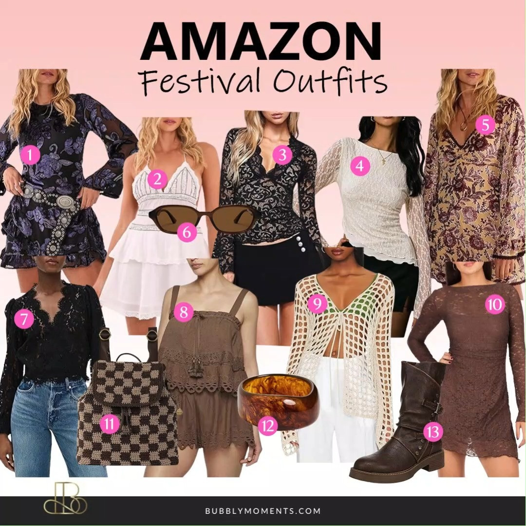 Step into festival season in style with dreamy, head-turning looks that are made for sunshine, music, and unforgettable moments. Think flowy dresses, crochet tops, denim cutoffs, fringe details, and statement boots that bring effortless boho vibes to life. Whether you're dancing under the stars or soaking up golden hour with your besties, these outfit ideas are perfect for creating that carefree, confident festival aesthetic. Layer with oversized sunnies, chunky jewelry, and a cute crossbody bag to complete the look. Don’t be afraid to mix textures, play with colors, and express your unique style—festival fashion is all about standing out and feeling amazing. Save this for your outfit inspo and get ready to turn heads all season long!
#LTKootd #LTKSeasonal #LTKStyle #LTKFashion #FestivalOutfits #FestivalFashion #BohoStyle #CoachellaOutfits #SummerStyle #OOTDInspo #StyleInspo #AmazonFinds #FestivalVibes #BohoChic #TrendyLooks #WhatToWear #OutfitIdeas #StyleGoals #FashionInspo #SummerOutfits #ChicStyle #StreetStyle #FashionFinds #WomensFashion #GlowUpStyle #VacationOutfits #AestheticOutfits 

 