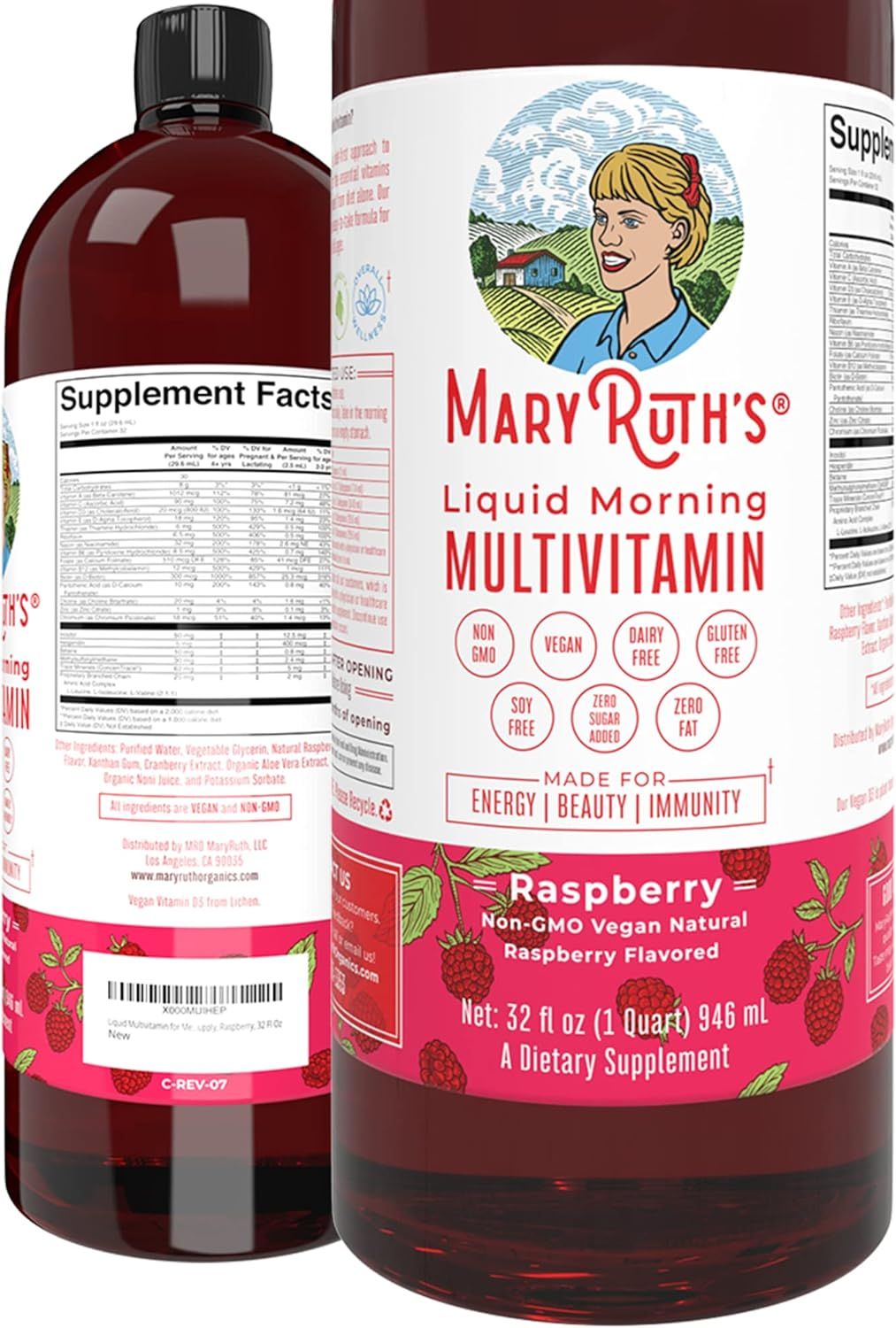 Multivitamin Multimineral for Women Men & Kids by MaryRuth's | No Added Sugar | Vegan Liquid Vita... | Amazon (US)