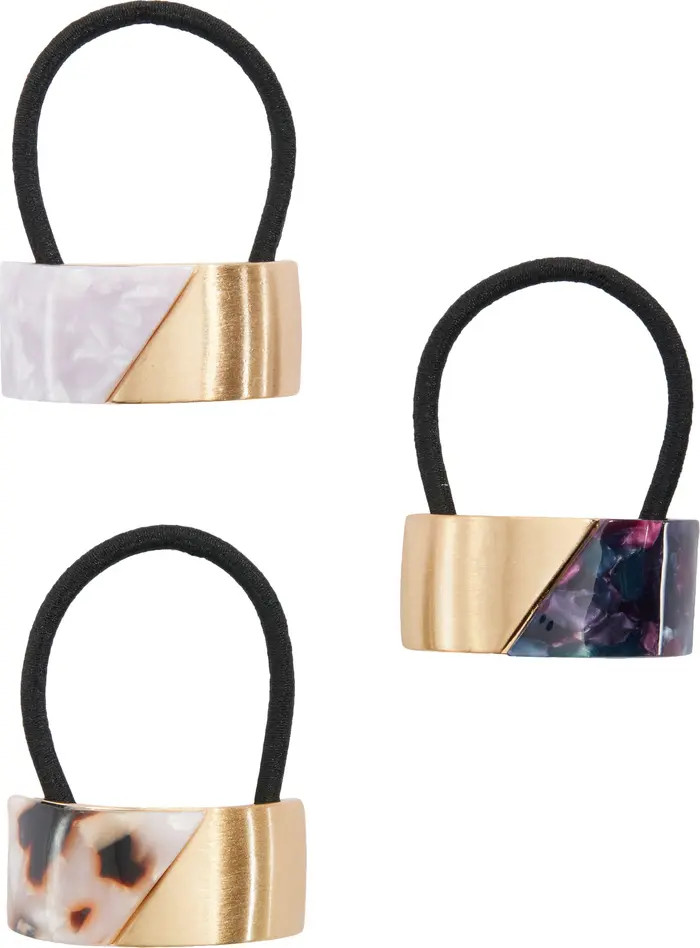 Assorted 3-Pack Ponytail Holders | Nordstrom