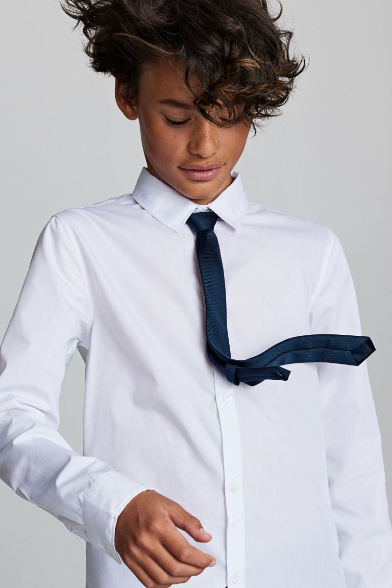 Shirt with Tie/Bow Tie | H&M (US)