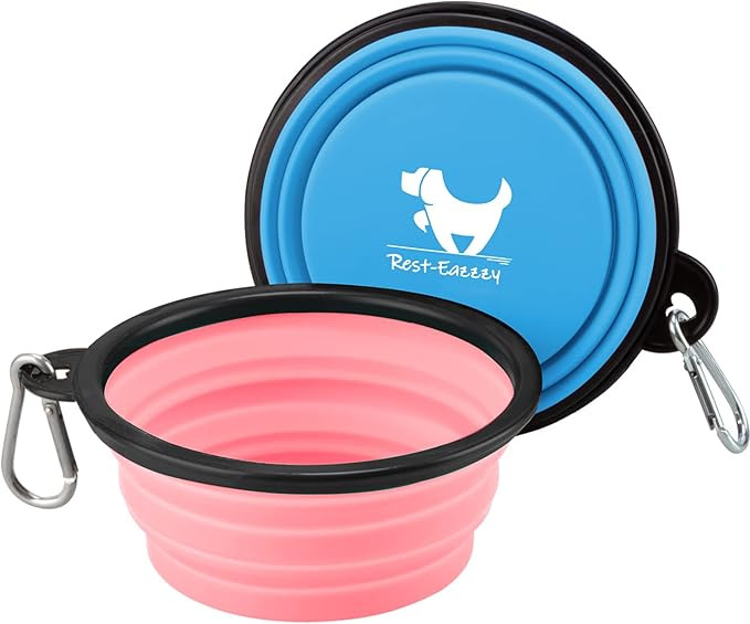 Collapsible Dog Bowls for Travel, 2-Pack Dog Portable Water Bowl for Dogs Cats Pet Foldable Feedi... | Amazon (US)