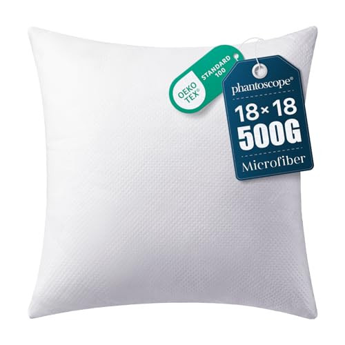 Phantoscope 18x18 Pillow Inserts, Throw Pillow Inserts for Couch, Pack of 1 | Amazon (US)