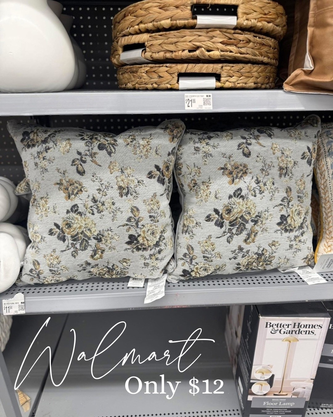 These Mainstays pillows from Walmart have such a high end look but only $12! 😳

#LTKHome #LTKSeasonal