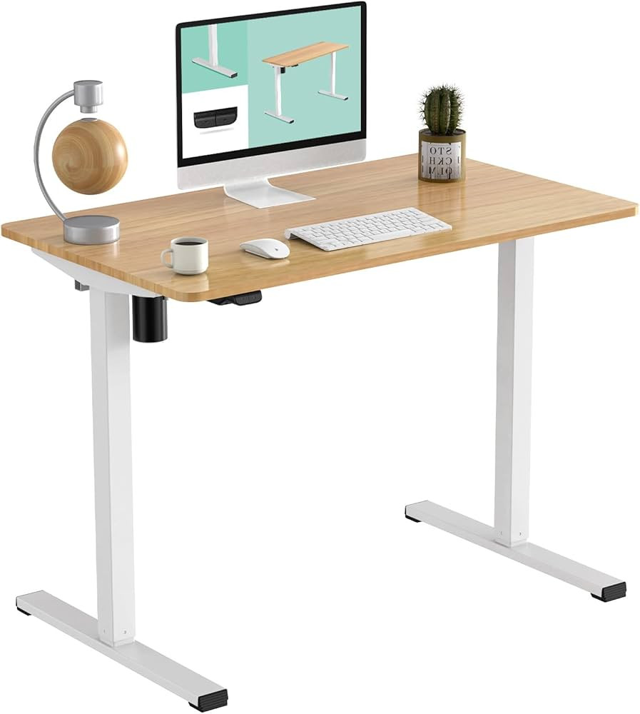 FLEXISPOT Standing Desk 40 x 24 Inches Whole-Piece Desktop Height Adjustable Desk Electric Sit St... | Amazon (US)
