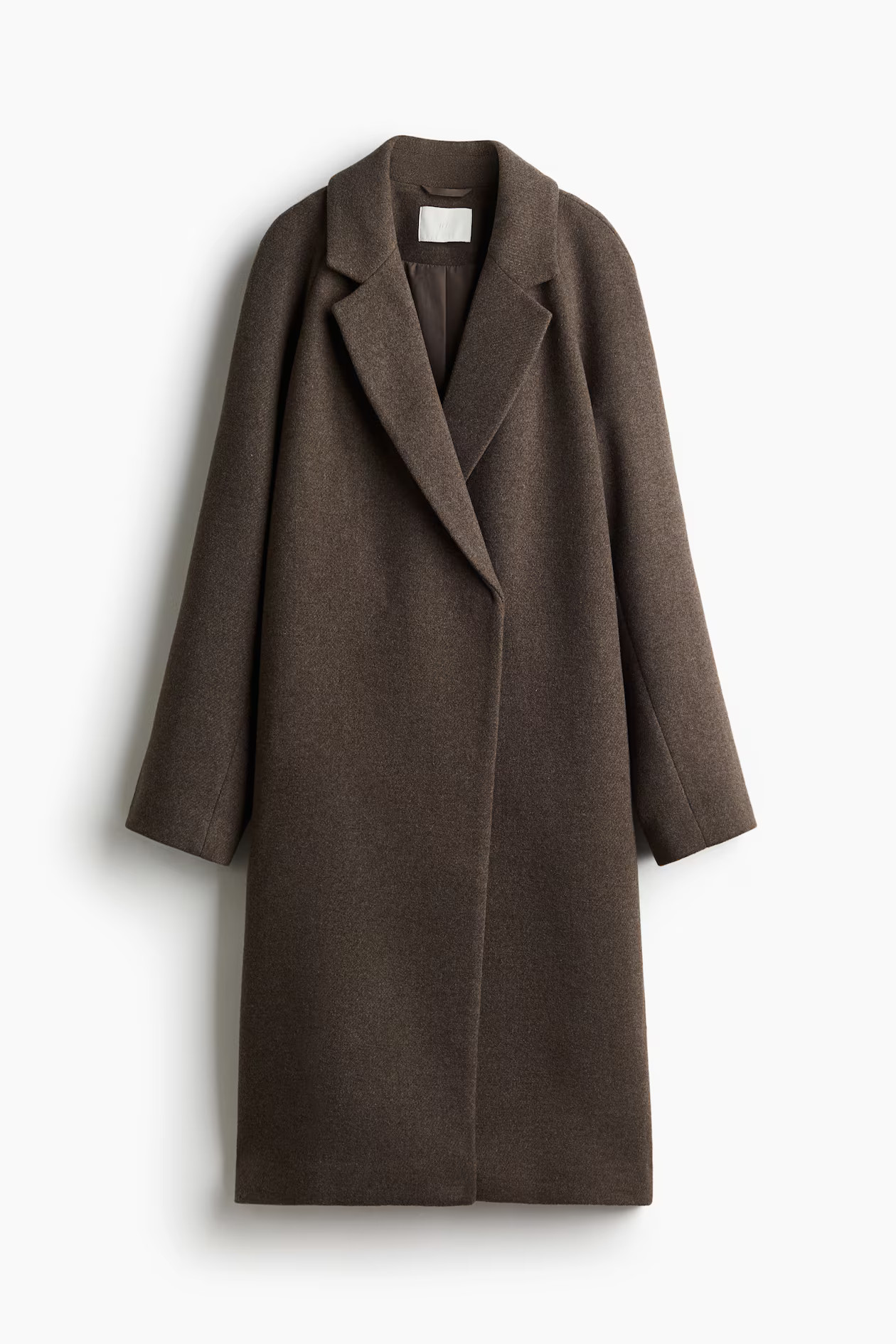 Double-breasted coat - Dark brown - Ladies | H&M GB | H&M (UK, MY, IN, SG, PH, TW, HK)