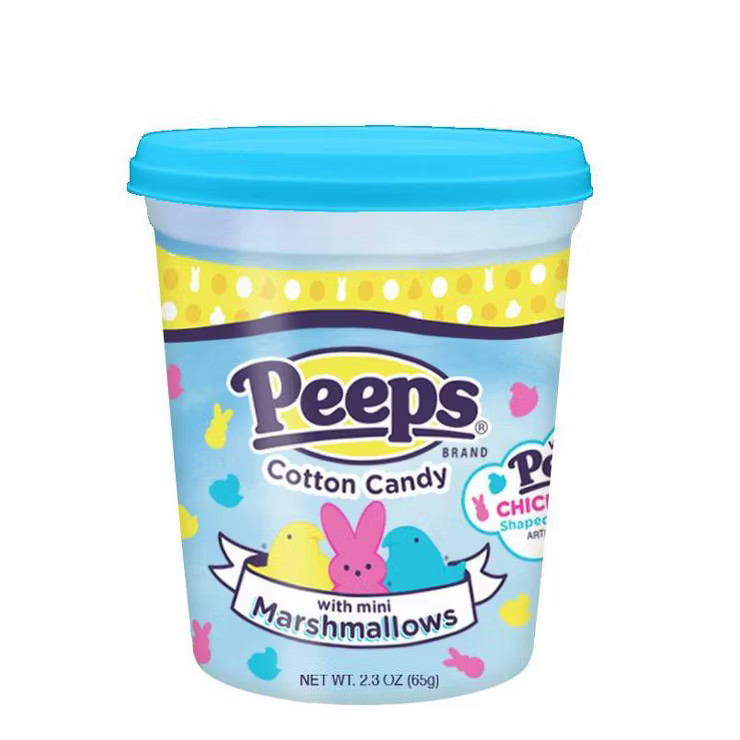 Easter Peeps Cotton Candy Tub with Marbits - 2.3oz (Colors May Vary) | Target