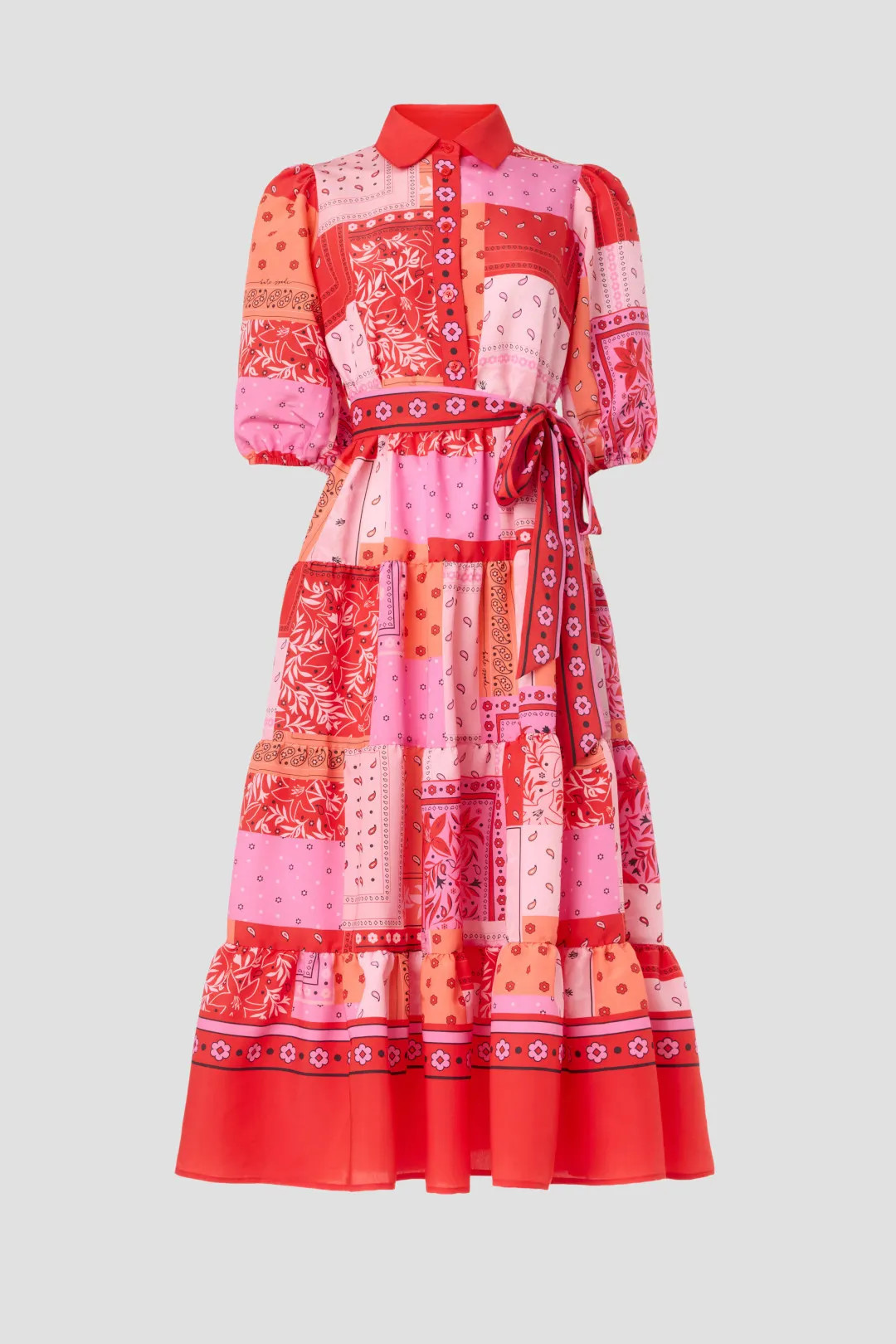 Bandana Patchwork Shirtdress | Rent the Runway