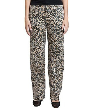 YMI Jeanswear High Rise Animal Print Wide Leg Jeans - 1 | Dillard's