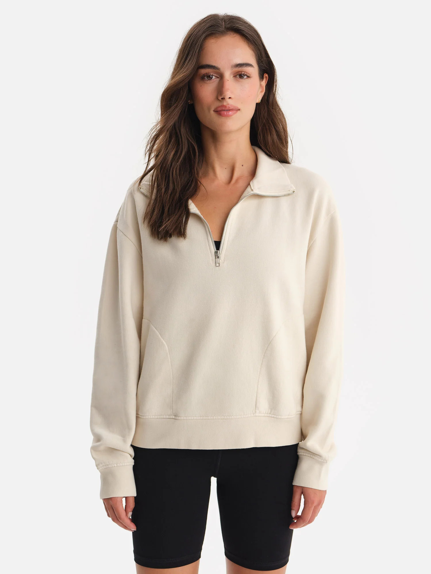 Organic Fleece Quarter Zip Sweatshirt | MATE The Label