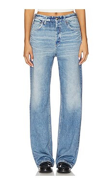 Rag & Bone Miramar Terry Shea Straight Pant Jeans in Tessa from Revolve.com | Revolve Clothing (Global)